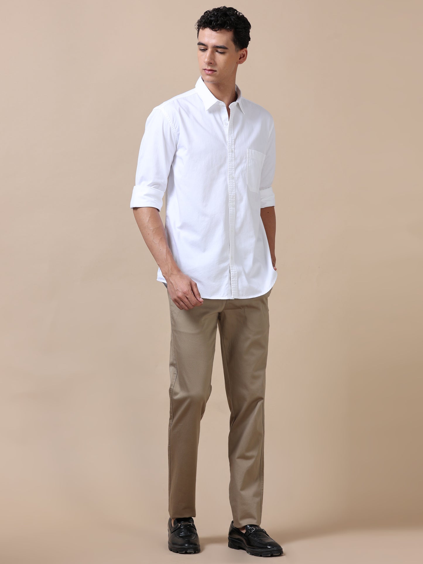 Beige Trousers for Men